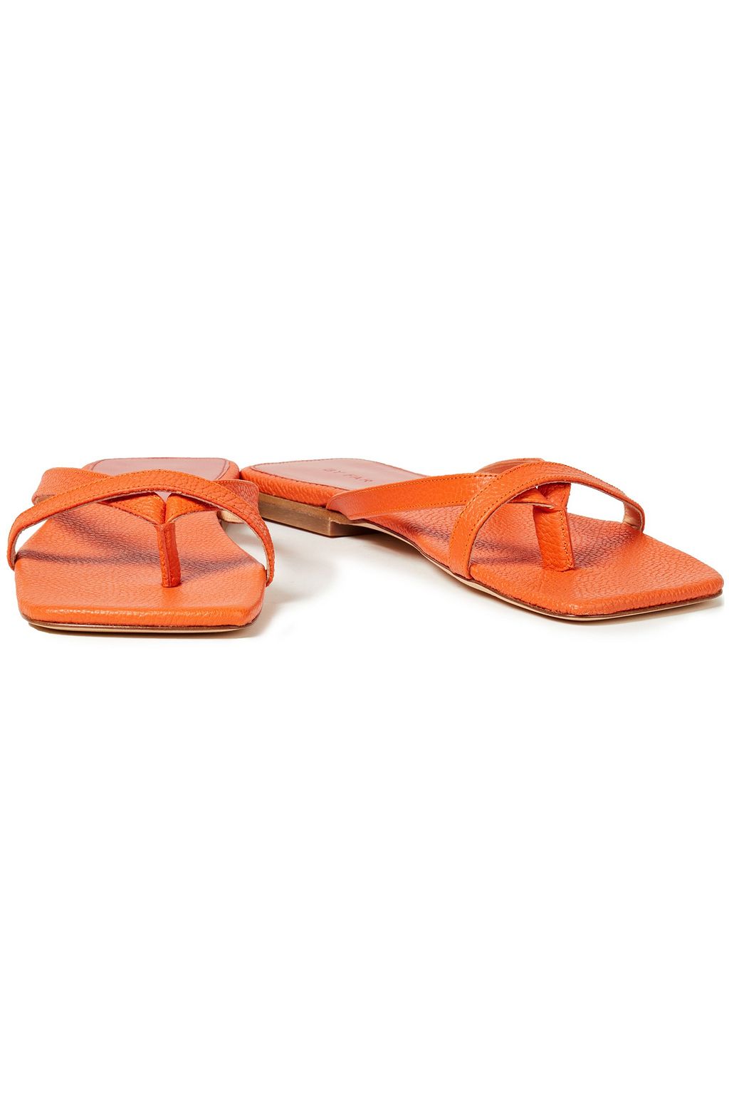 BY FAR Deni crystal-embellished leather sandals