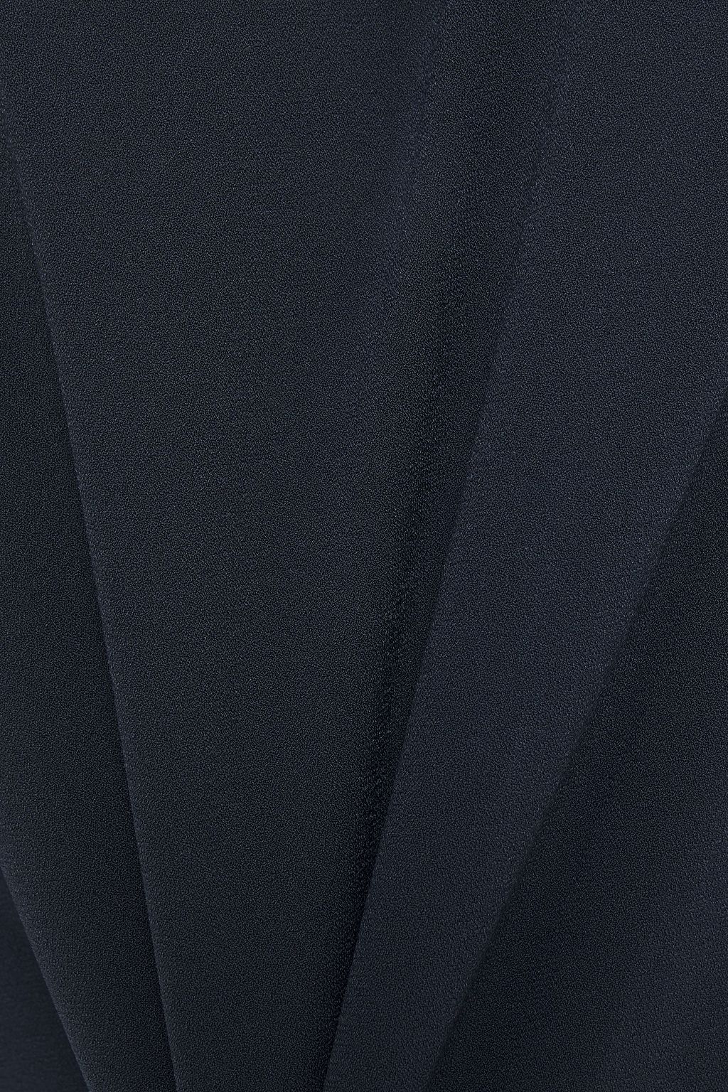 HALSTON Chiffon-paneled crepe mini dress