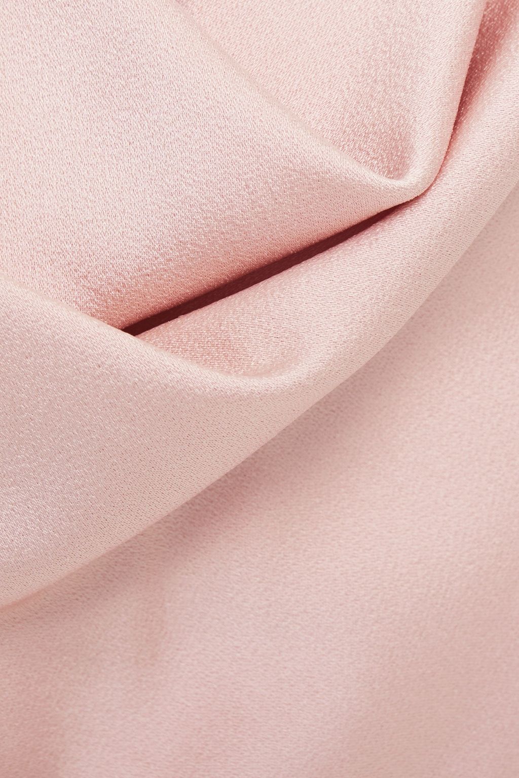 HALSTON Draped satin camisole