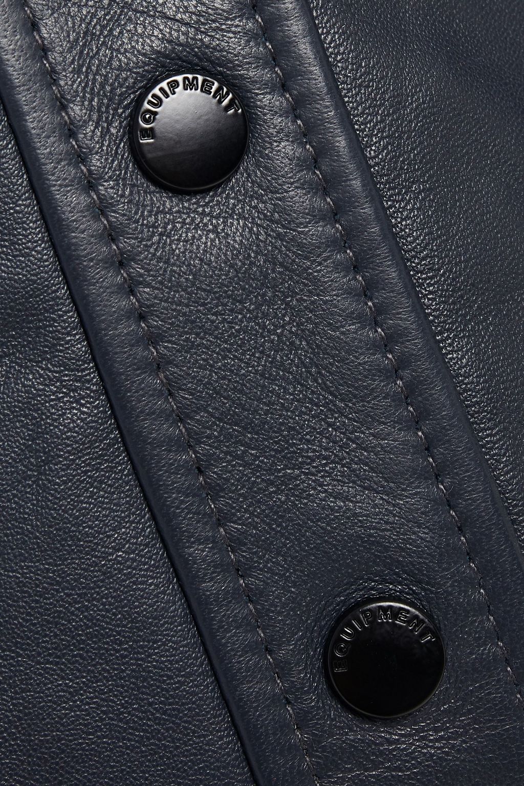 EQUIPMENT Textured-leather pencil skirt