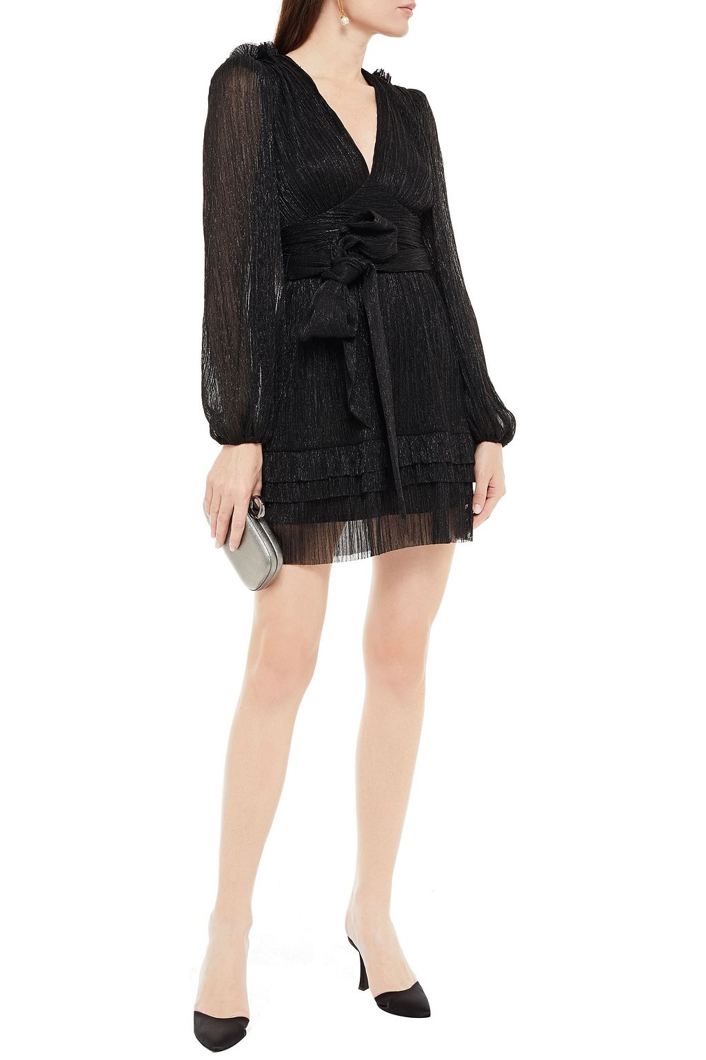 rebecca vallance luna short sleeve gown