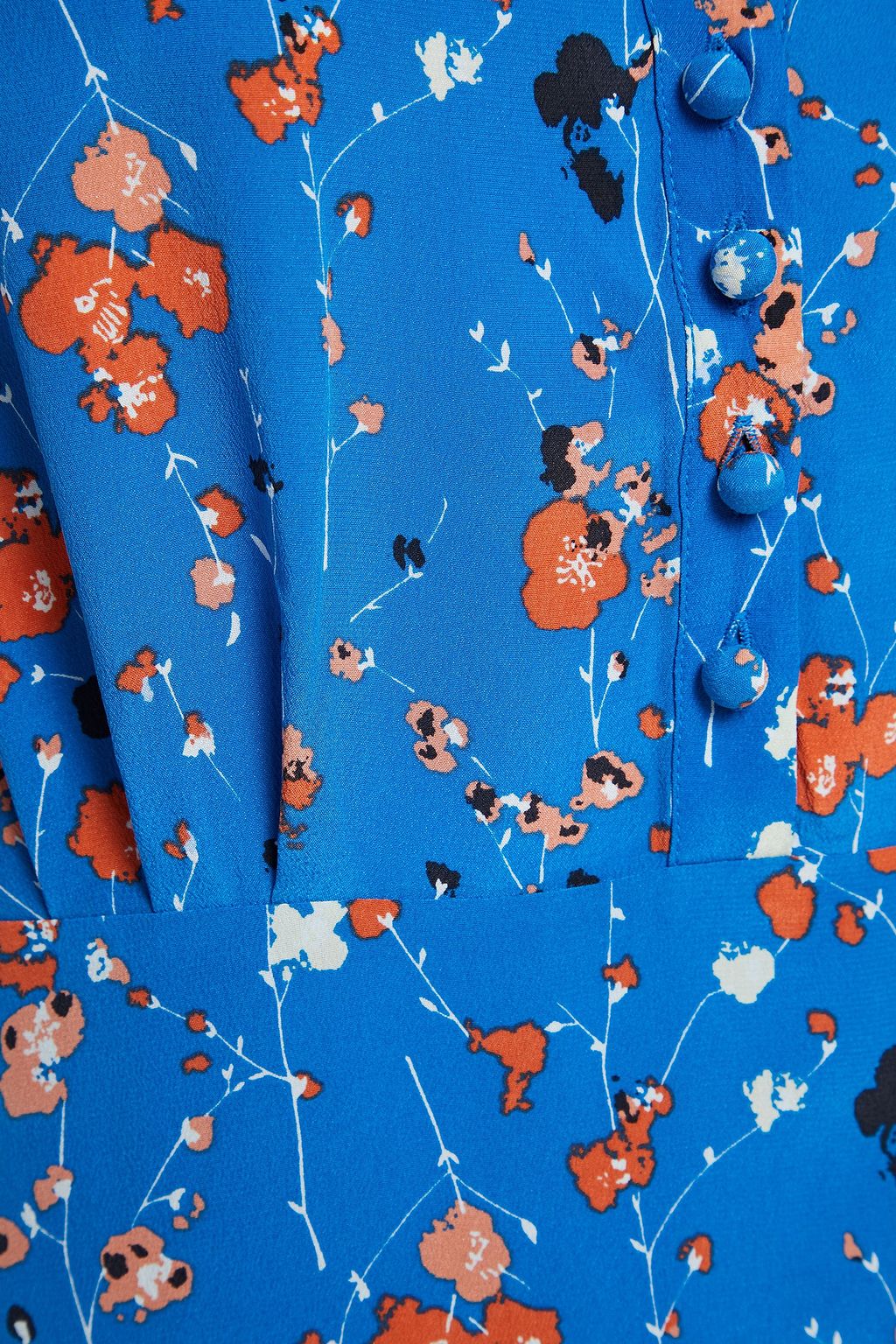 EQUIPMENT Pleated floral-print silk crepe de chine mini dress