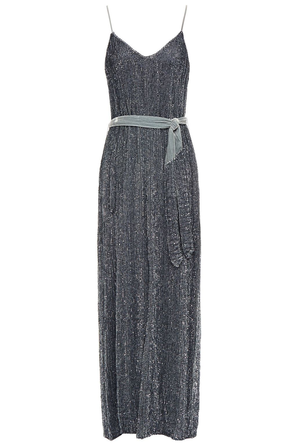 rebecca velvet maxi dress