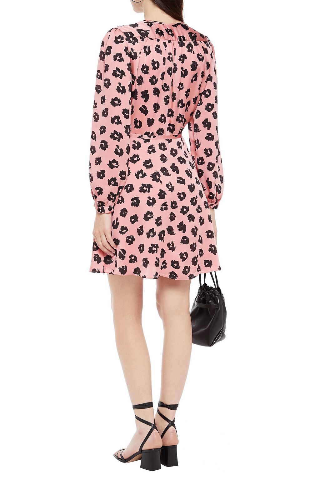 EQUIPMENT printed washedsatin mini dress THE