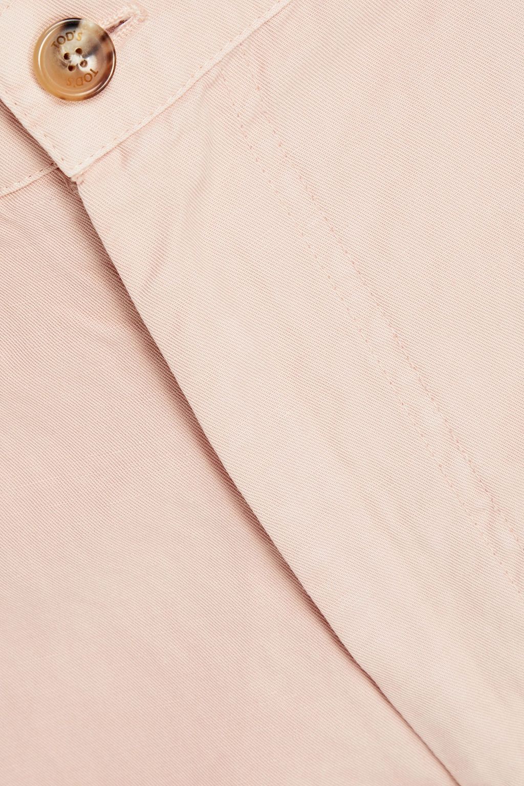 TOD'S Cotton and linen-blend twill chinos