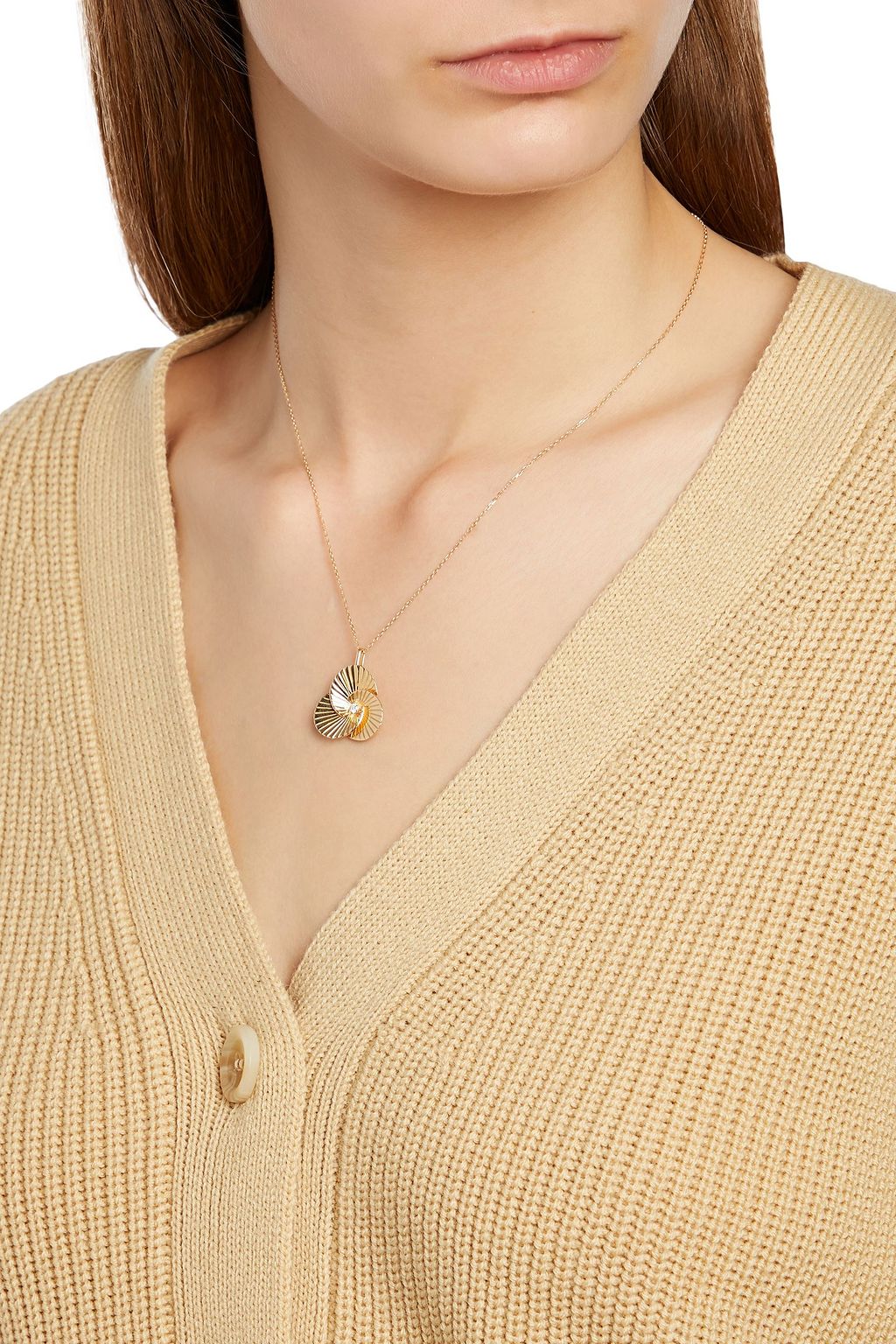 ADINA REYTER 14-karat gold diamond necklace