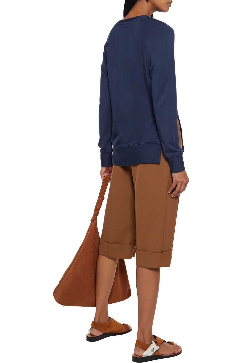 STATESIDE Micro modal-blend fleece sweatshirt