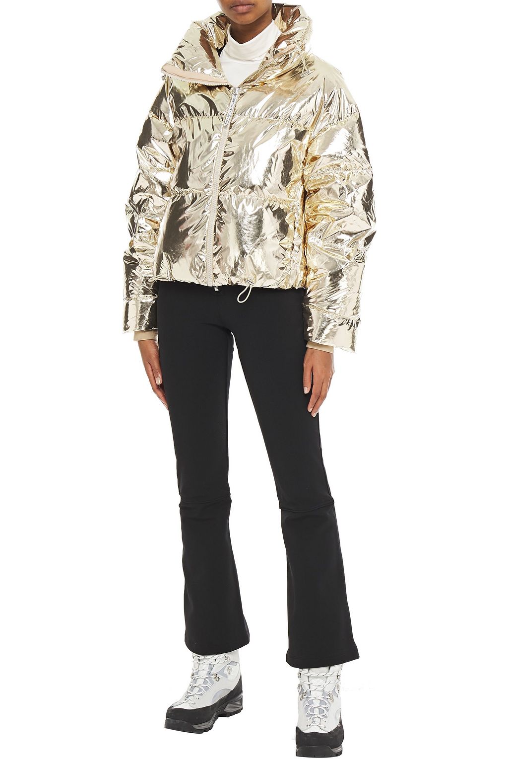 CORDOVA Quilted metallic shell down jacket