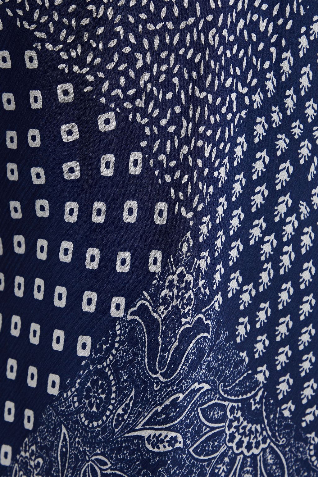 DIANE VON FURSTENBERG Printed silk-crepon top