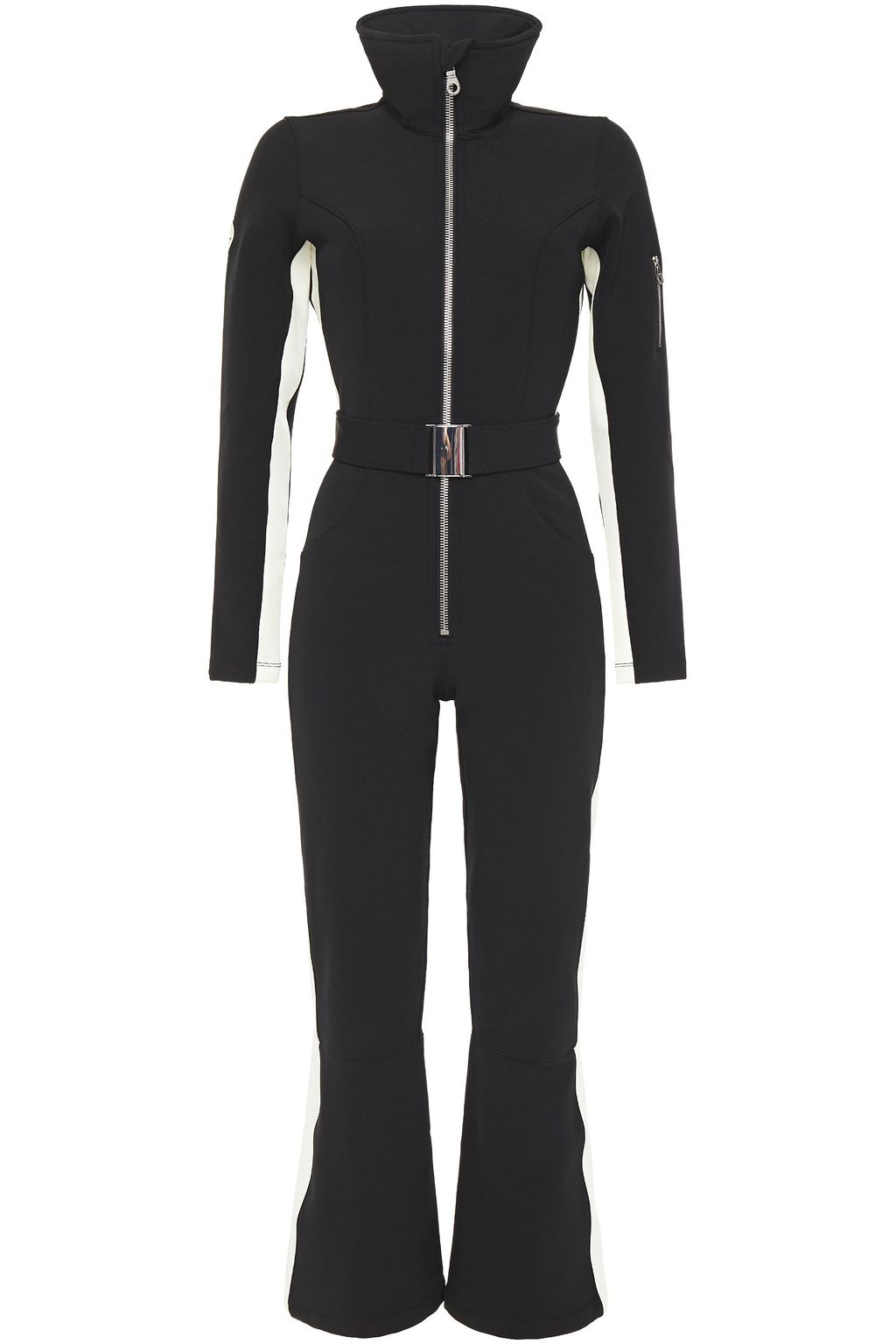 black ski suit