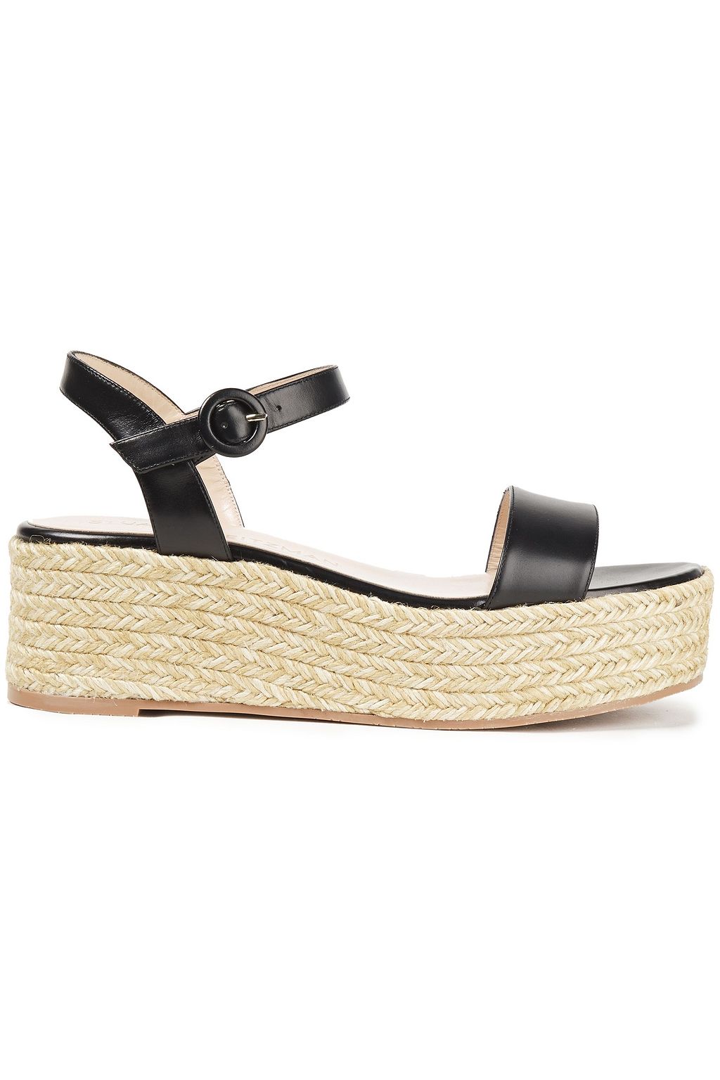 stuart weitzman taborah leather wedge espadrille