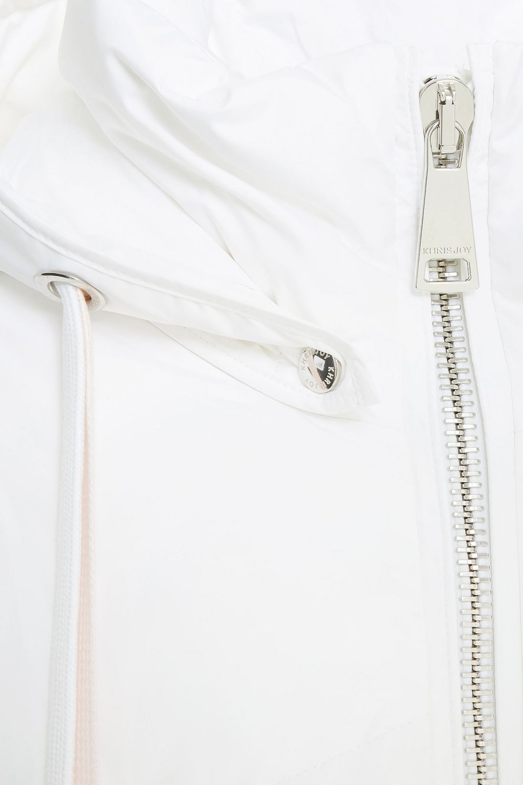KHRISJOY Snap-detailed quilted shell hooded down jacket