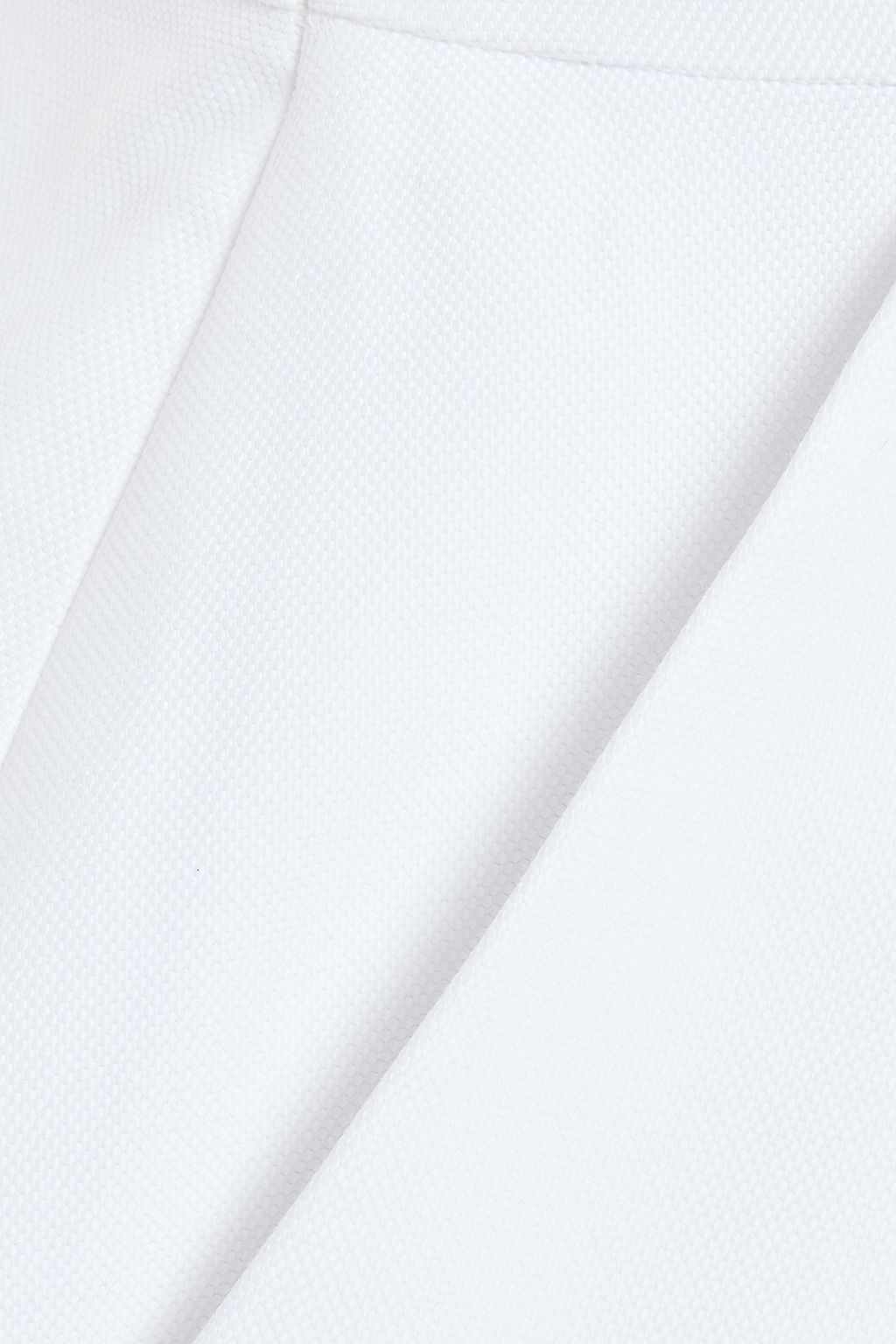 ALEXANDRE VAUTHIER Pleated cotton-blend piqué mini dress
