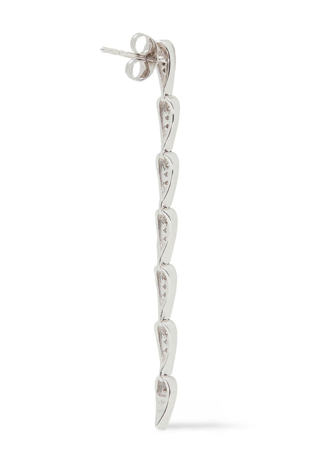 ADINA REYTER Sterling silver diamond earrings