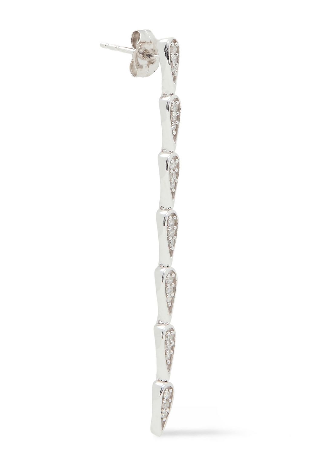 ADINA REYTER Sterling silver diamond earrings