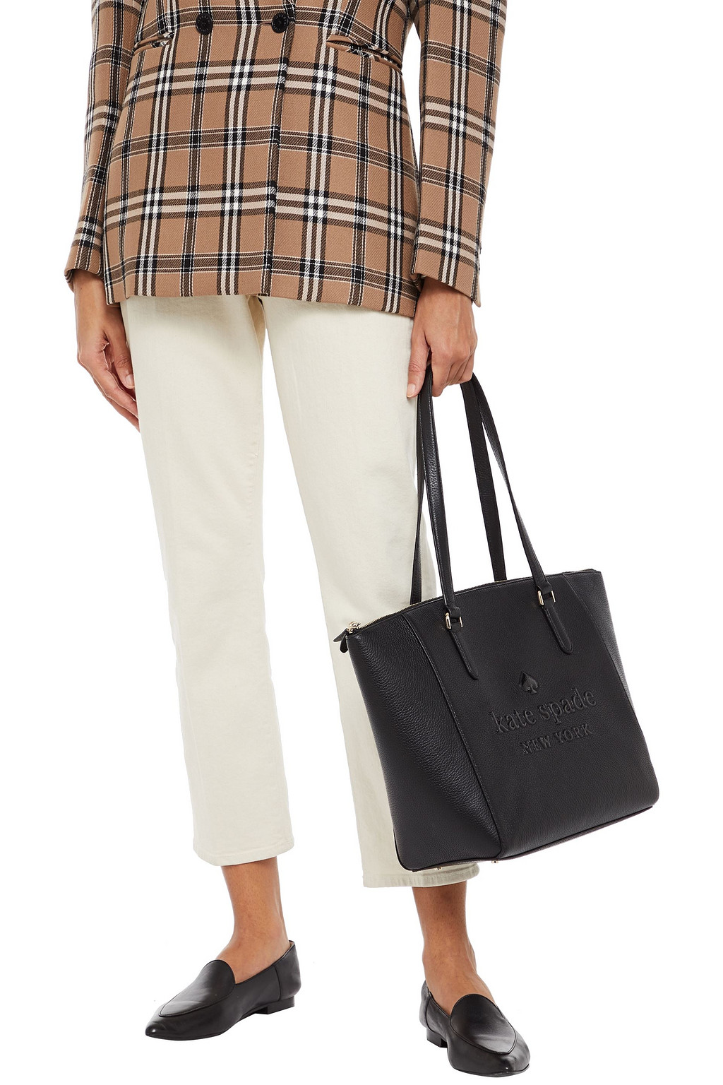 KATE SPADE NEW YORK Pebbled-leather tote