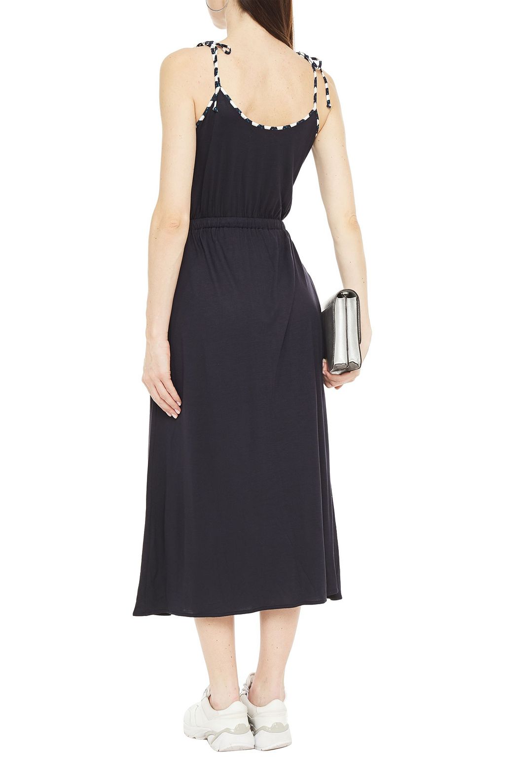 CHINTI & PARKER Gathered bamboo-jersey midi dress
