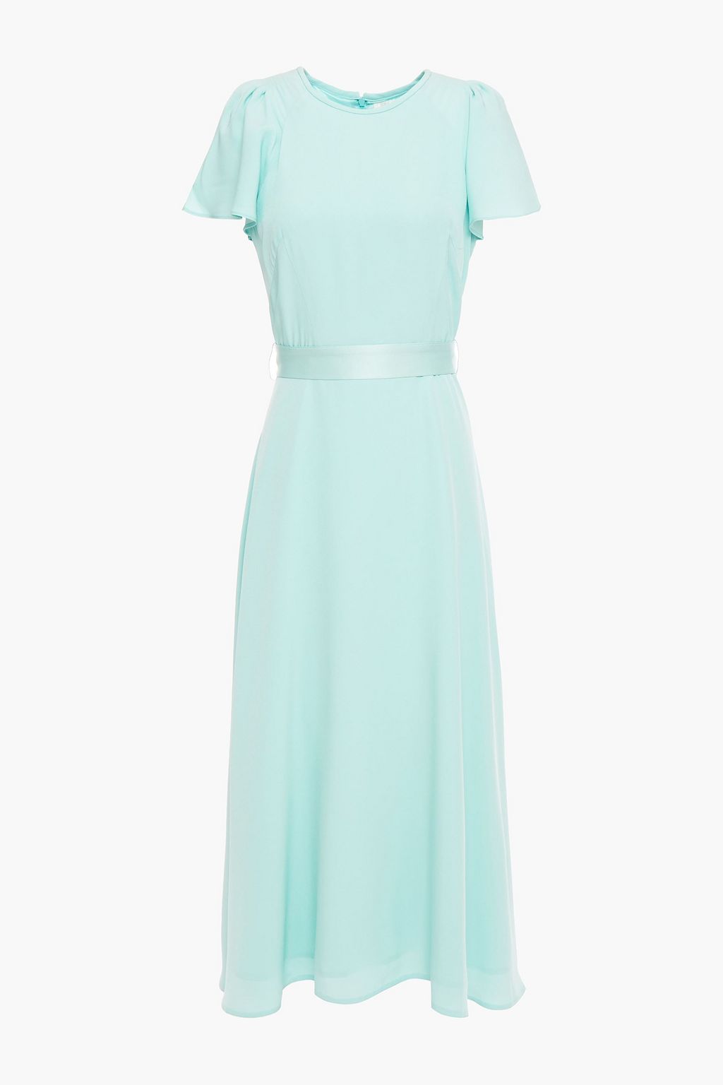 GOAT Jewel satin-trimmed crepe midi dress | Sale up to 70% off | THE OUTNET