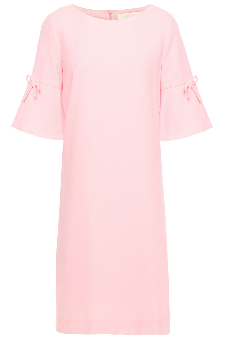Goat Woman Irinna Bow-embellished Wool-crepe Mini Dress Baby Pink Size 6