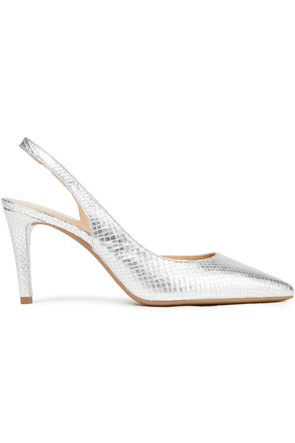 michael kors metallic heels