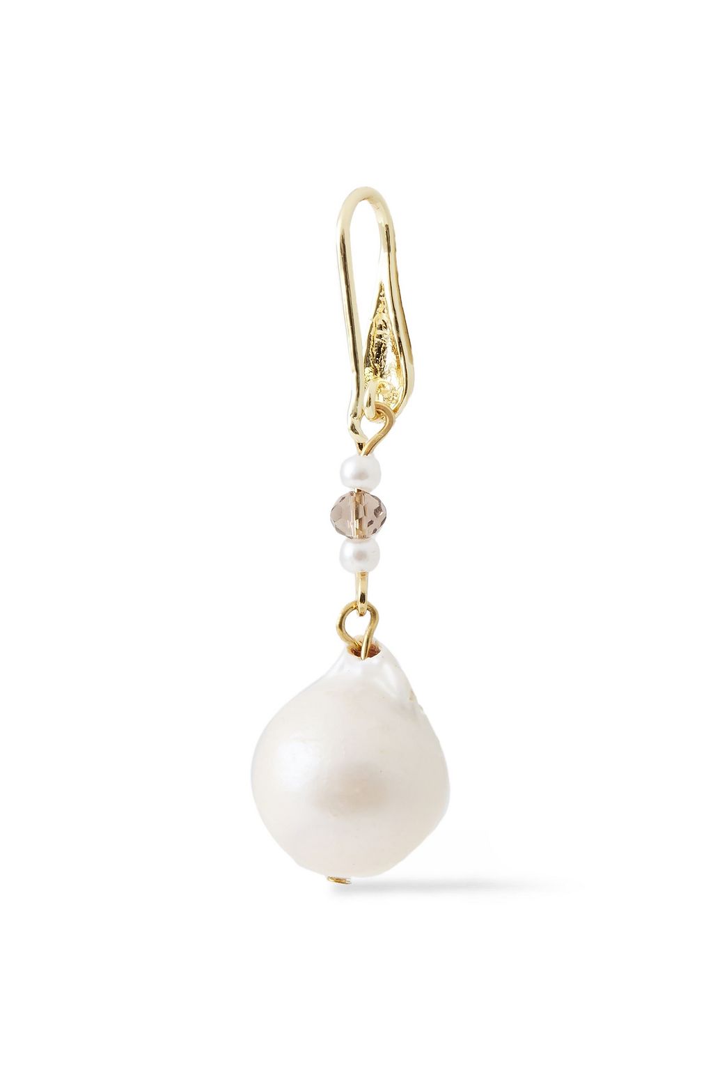 KENNETH JAY LANE Gold-plated, faux pearl and bead earrings