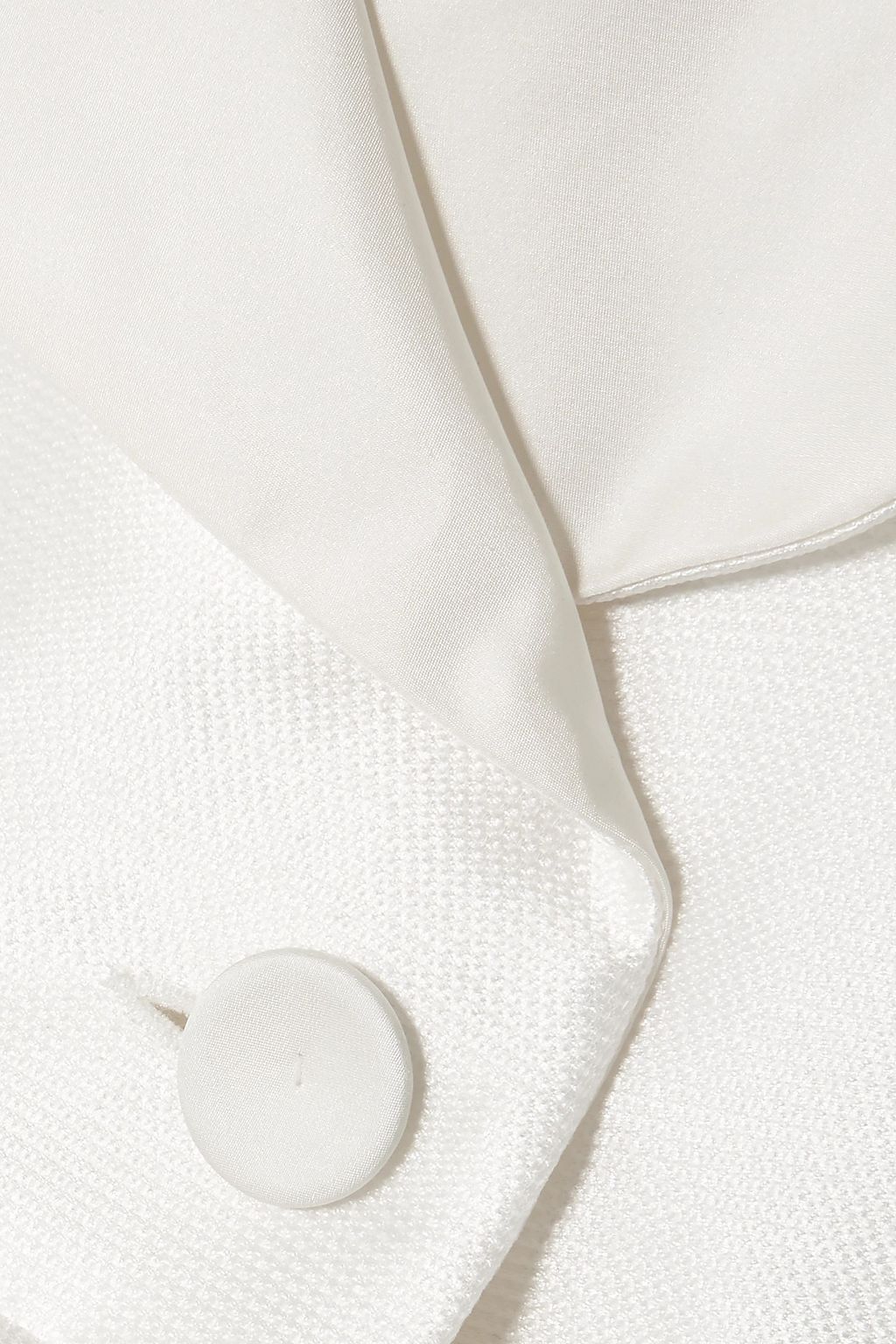 ALEXIS MABILLE オフショルダー サテンピケ ロングドレス