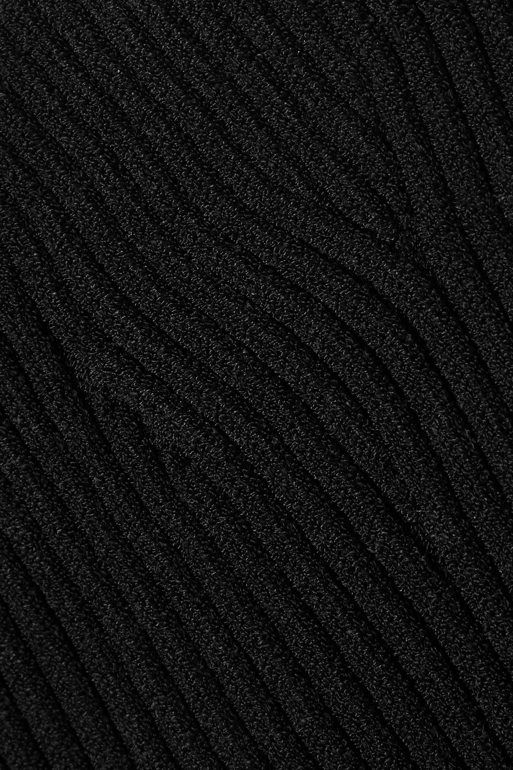 KHAITE Lucie strapless ribbed-knit top