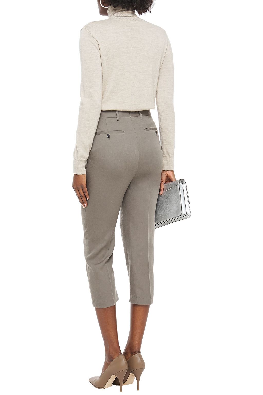 cropped wool pants