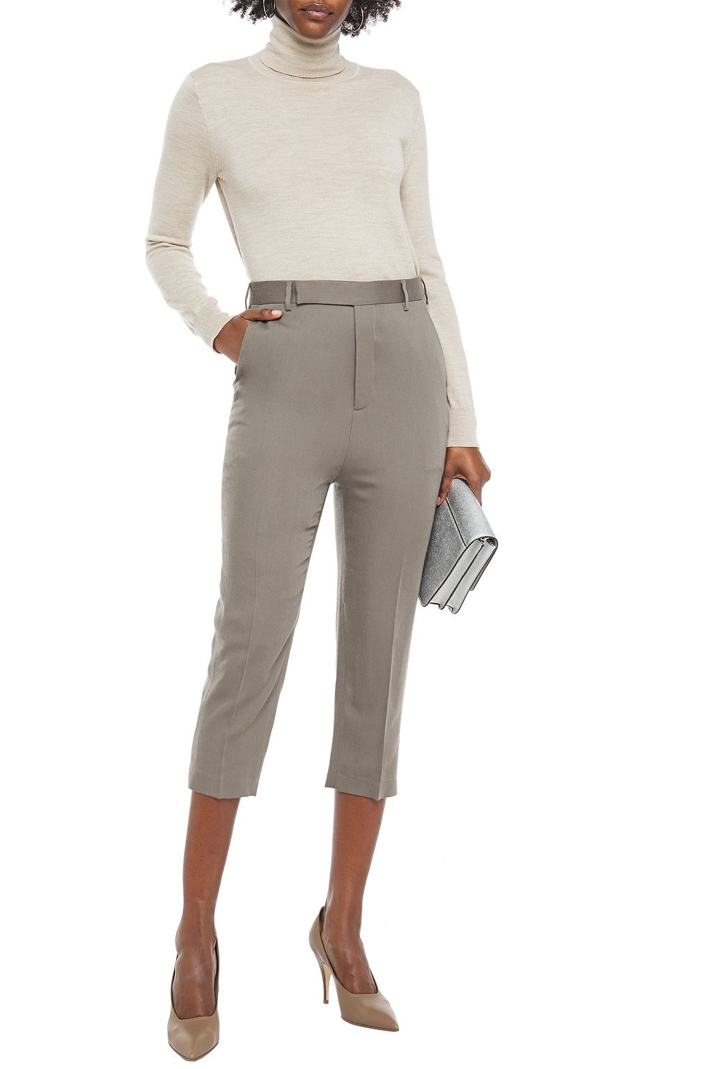 cropped wool pants