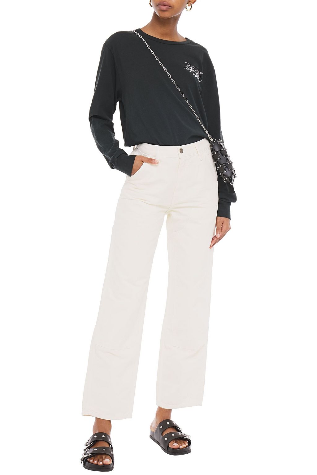 RE/DONE Cotton-canvas wide-leg pants
