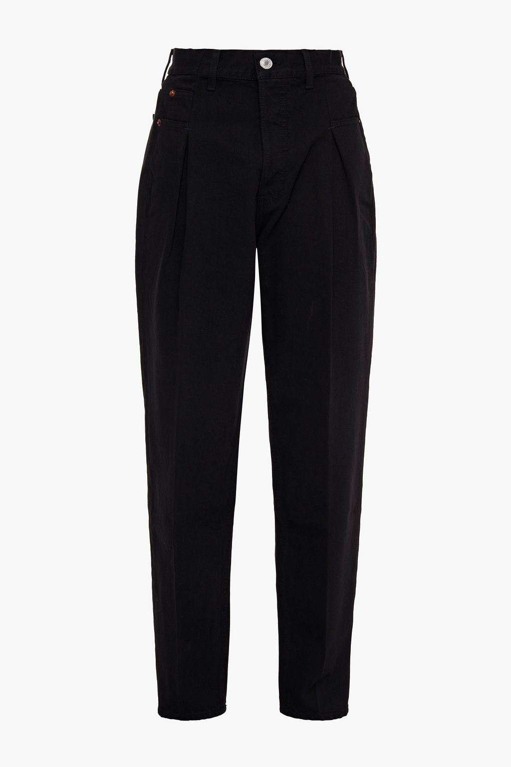 Pleated black jeans Outlet