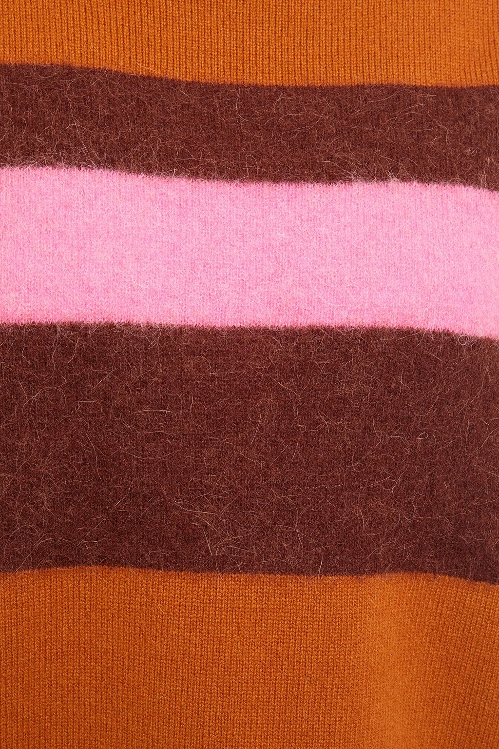 CHINTI & PARKER Color-block merino wool-blend turtleneck sweater