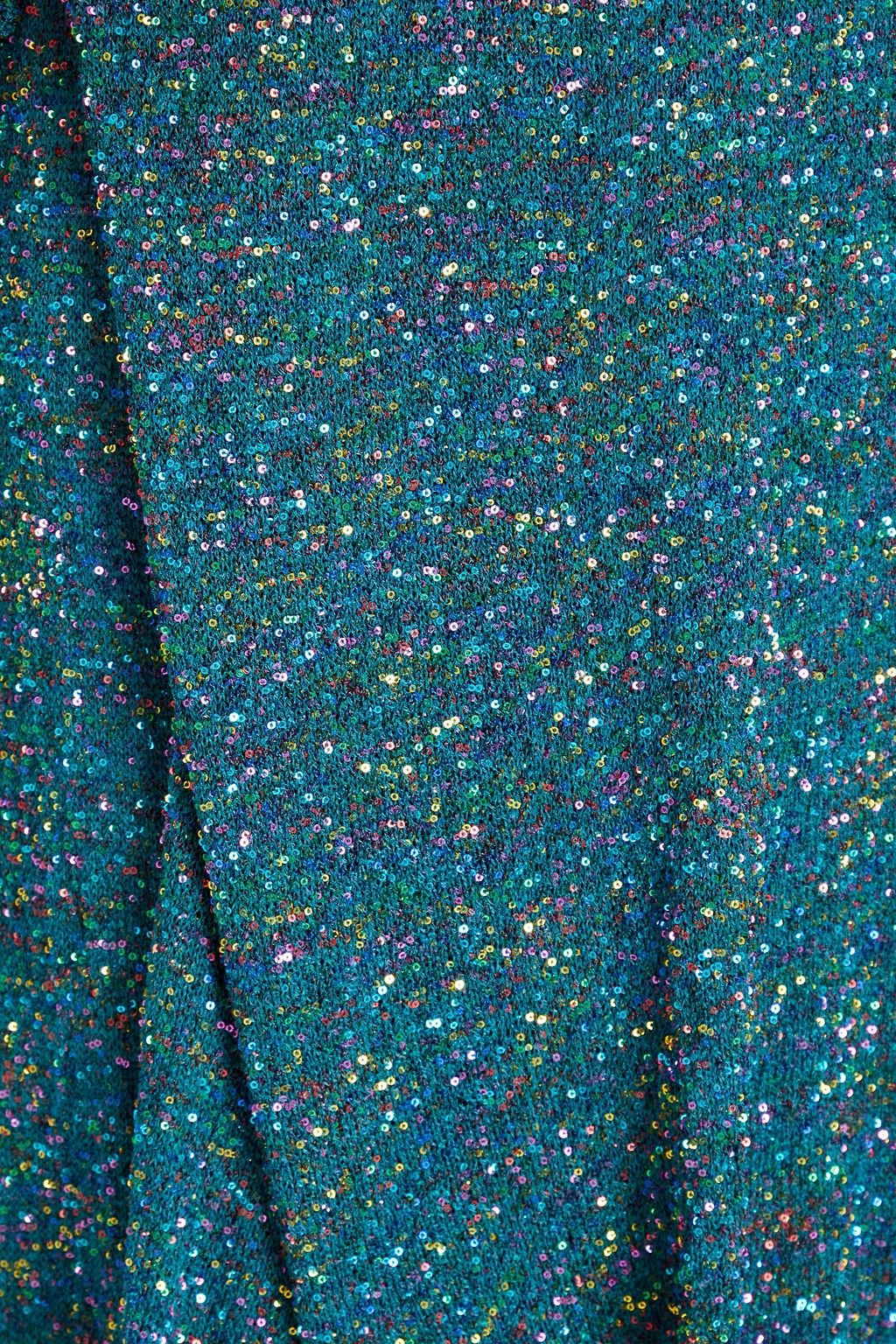LOEWE Knotted sequined knitted top