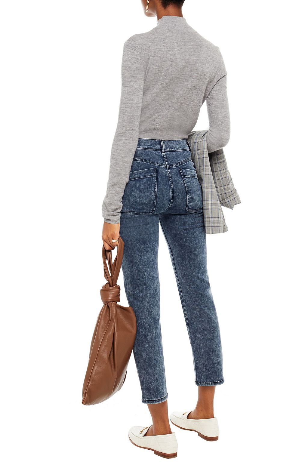 DL1961 Mara cropped high-rise slim-leg jeans