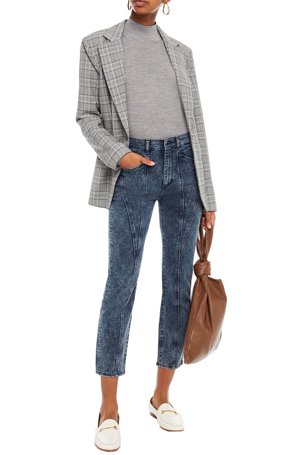 DL1961 Mara cropped high-rise slim-leg jeans