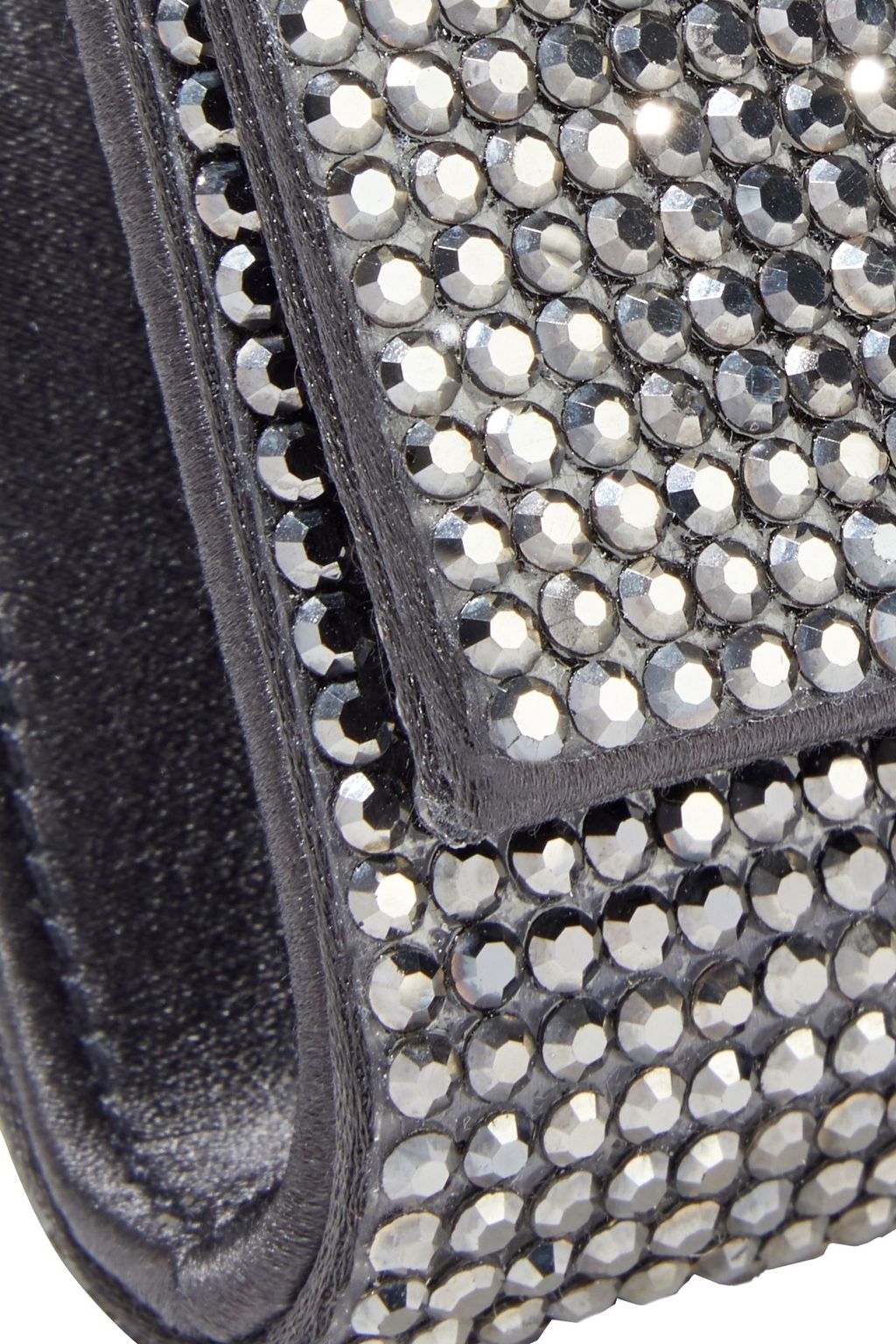 JUDITH LEIBER COUTURE Micro Fizzy crystal-embellished satin clutch