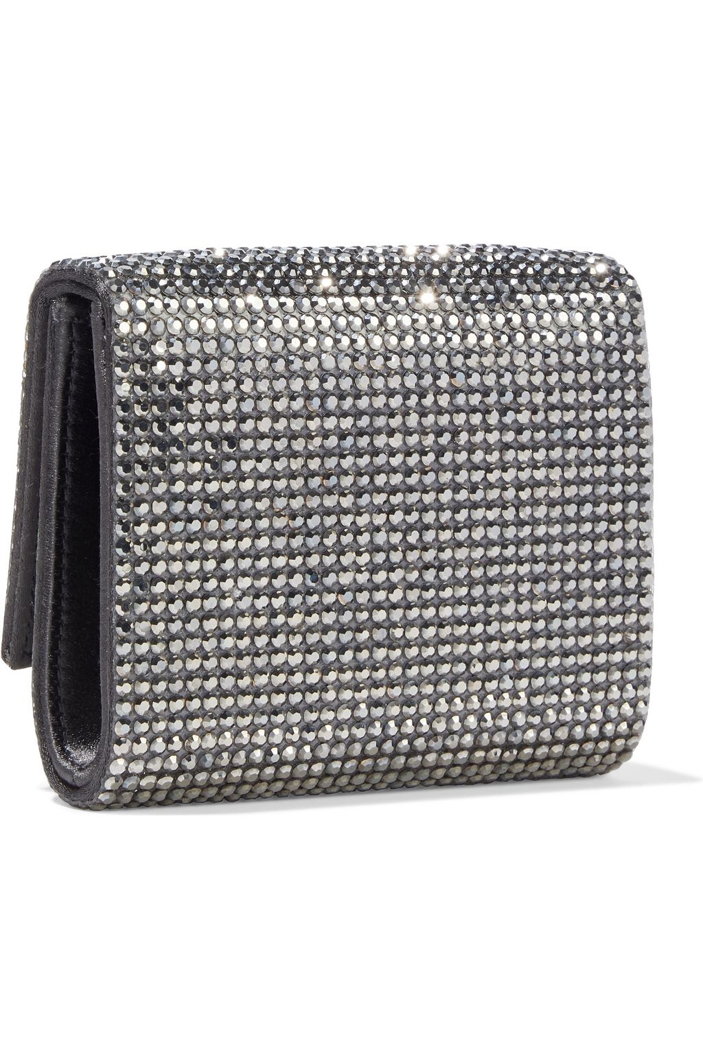 JUDITH LEIBER COUTURE Micro Fizzy crystal-embellished satin clutch