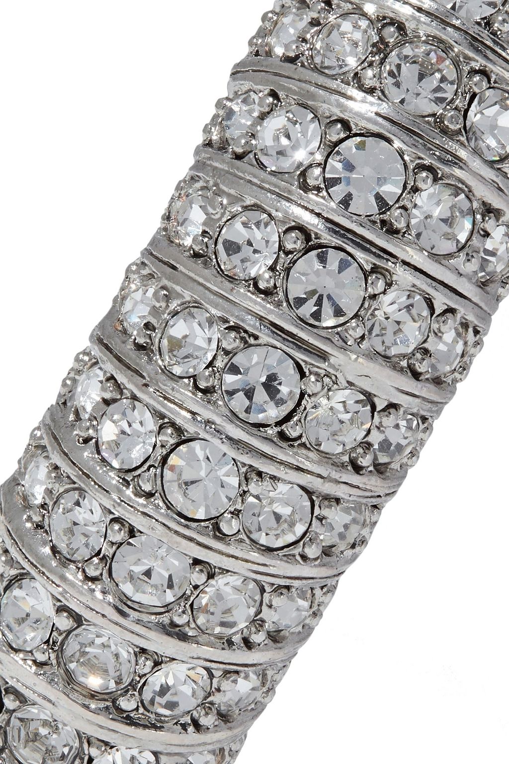 OSCAR DE LA RENTA Silver-tone crystal bracelet