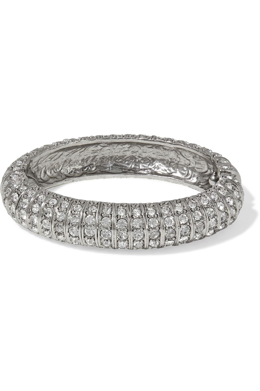 OSCAR DE LA RENTA Silver-tone crystal bracelet