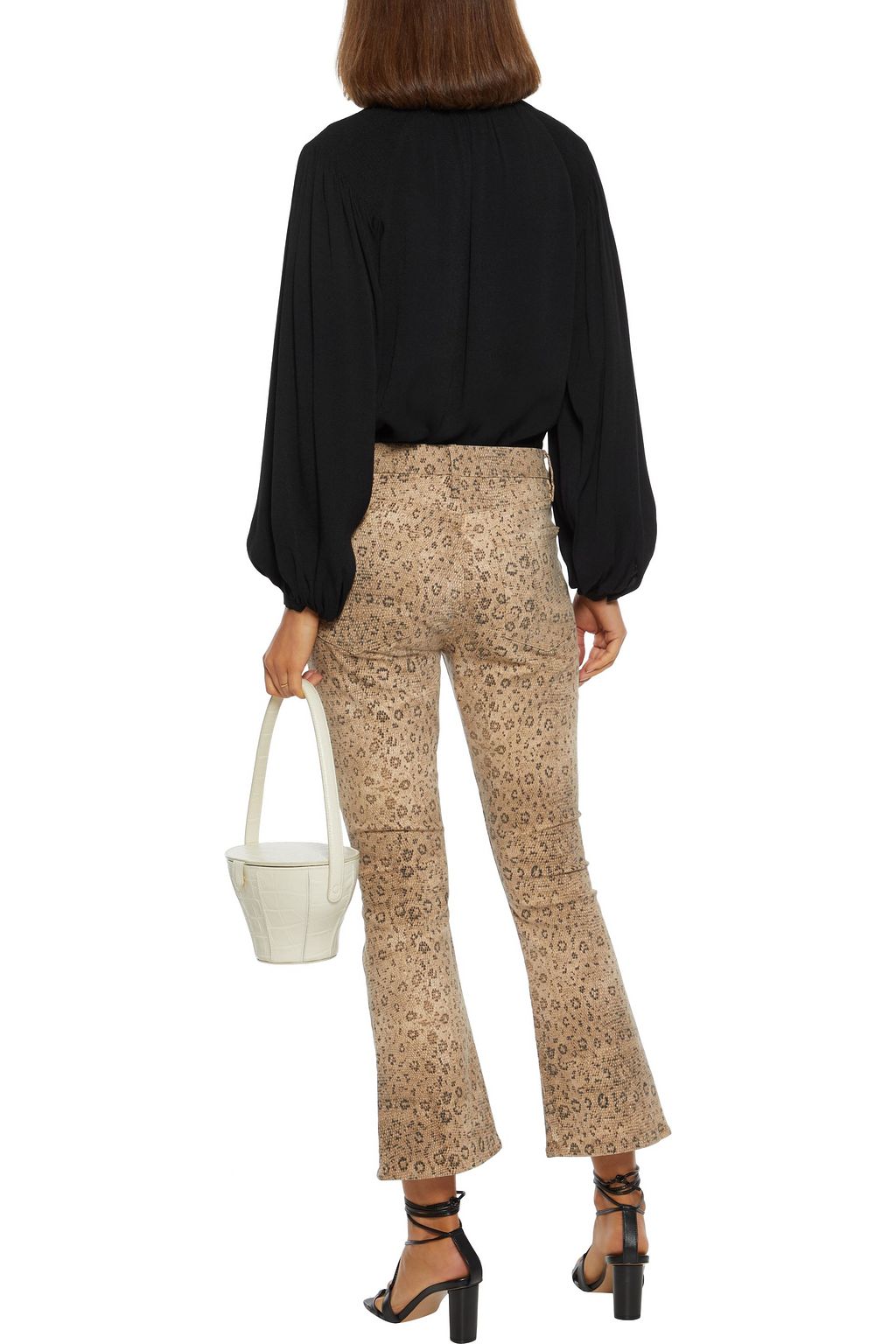 JOIE Addalla shirred crepe blouse