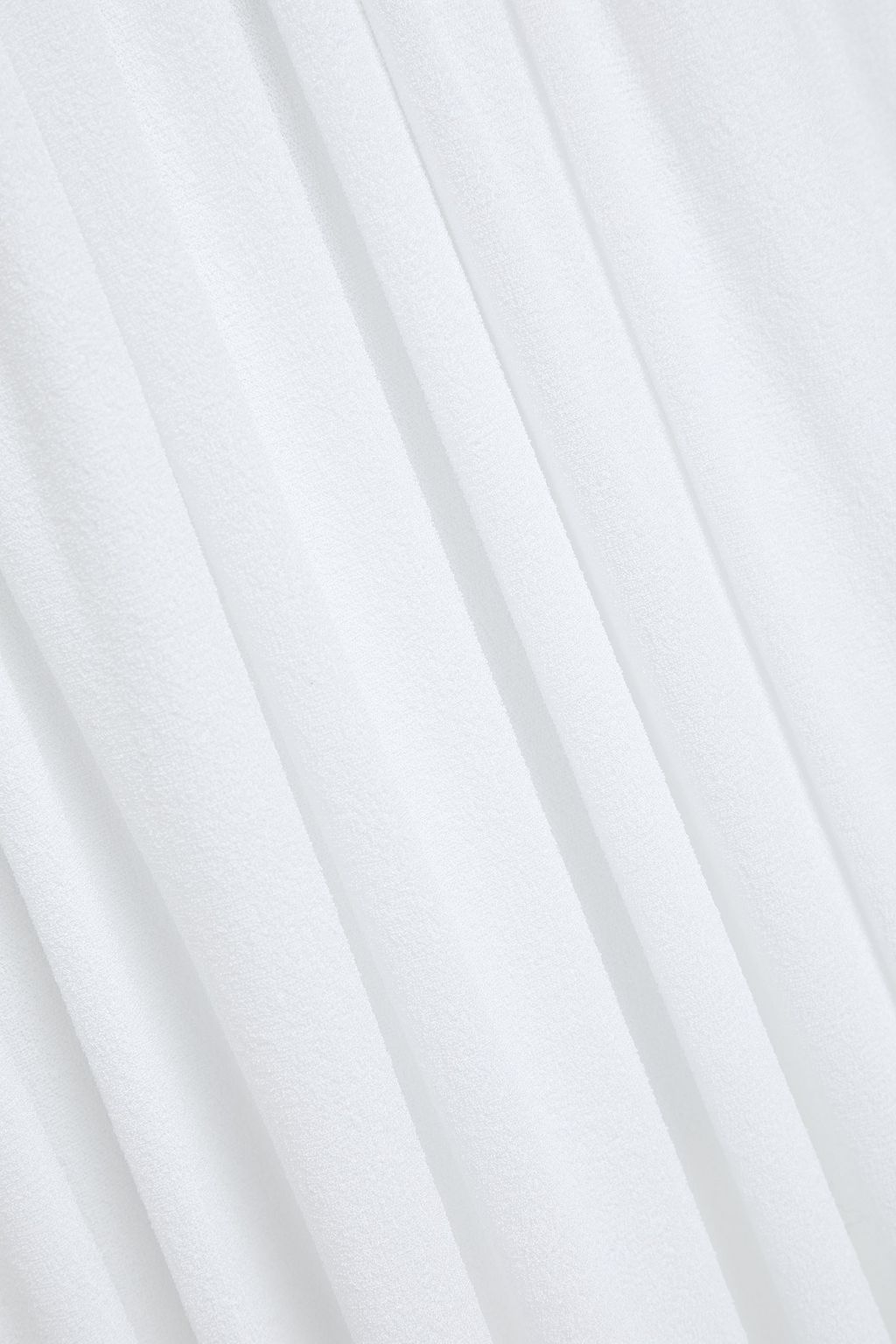 ALEXANDRE VAUTHIER Draped gathered terry midi dress