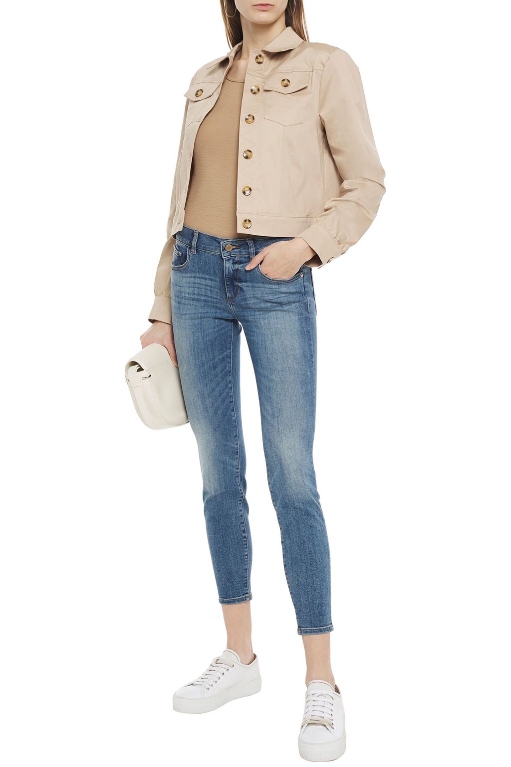 DL1961 Emma cropped mid-rise skinny jeans
