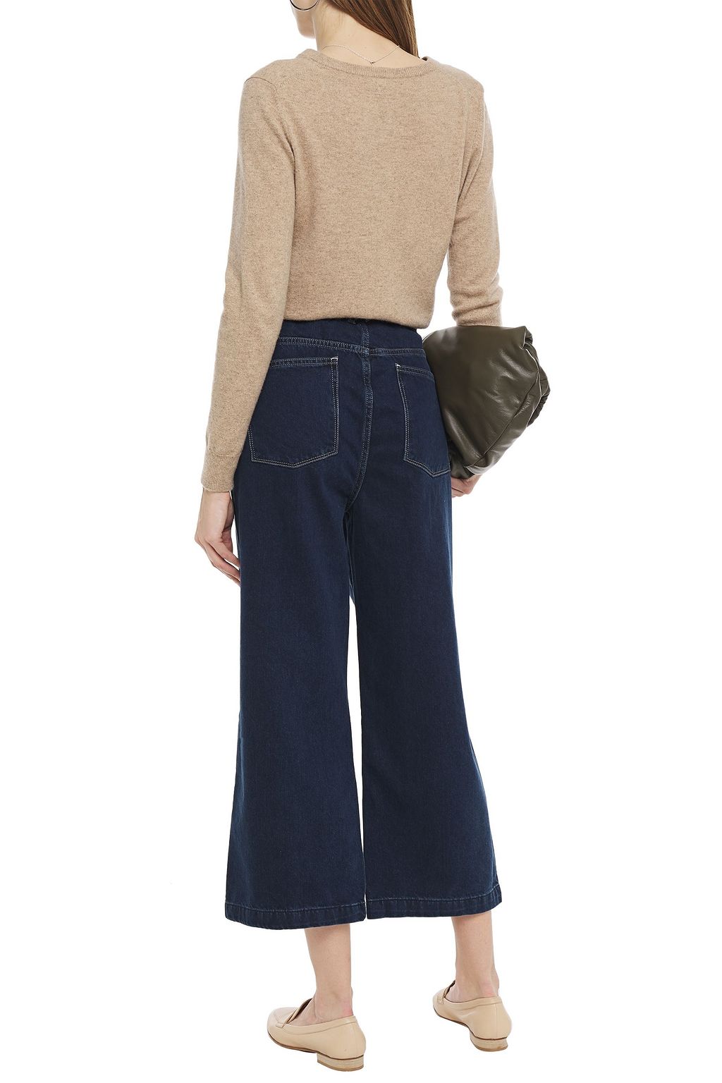 DL1961 Hepburn cropped high-rise wide-leg jeans