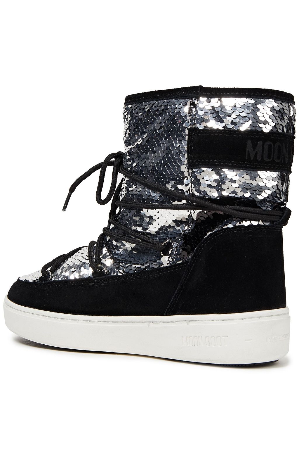 sequin moon boots