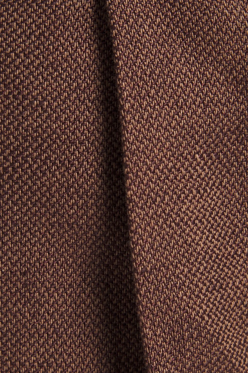 LVIR Linen and cotton-blend canvas shorts