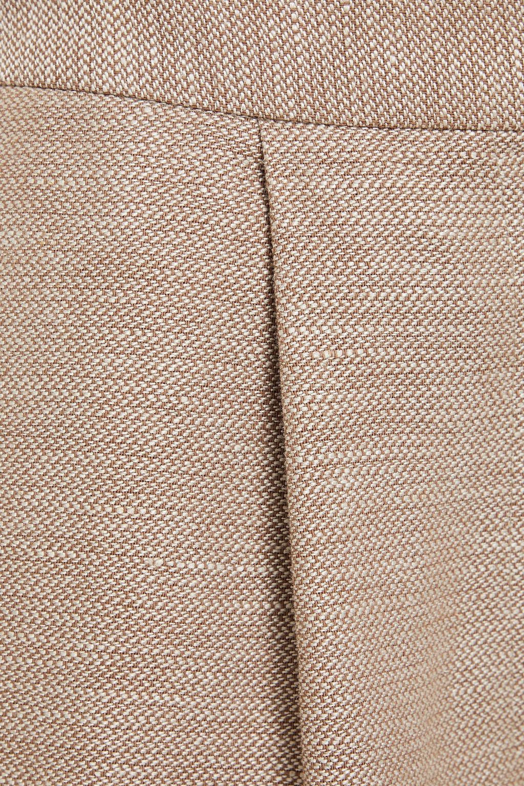 LVIR Linen and cotton-blend canvas shorts