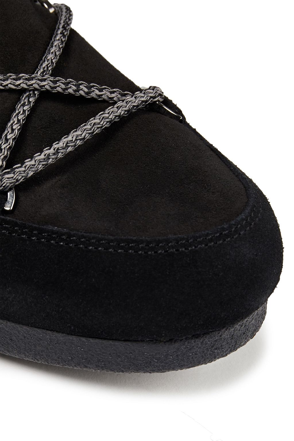 MOON BOOT Far Side High lace-up shearling-trimmed suede snow boots