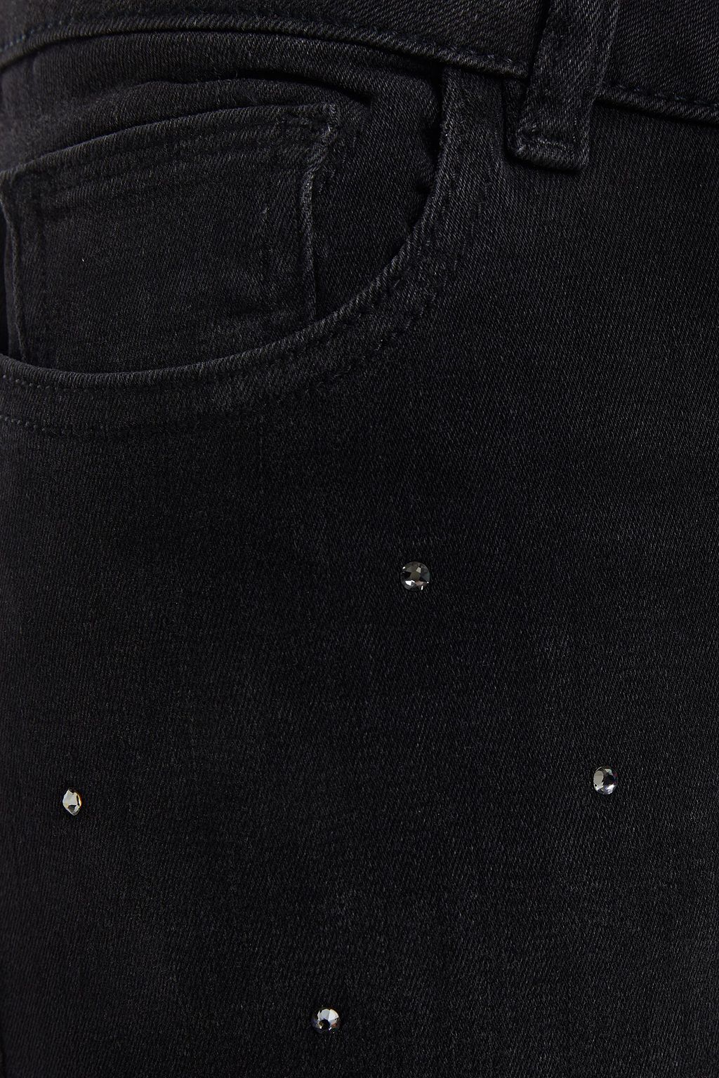DL1961 Emma crystal-embellished low-rise skinny jeans