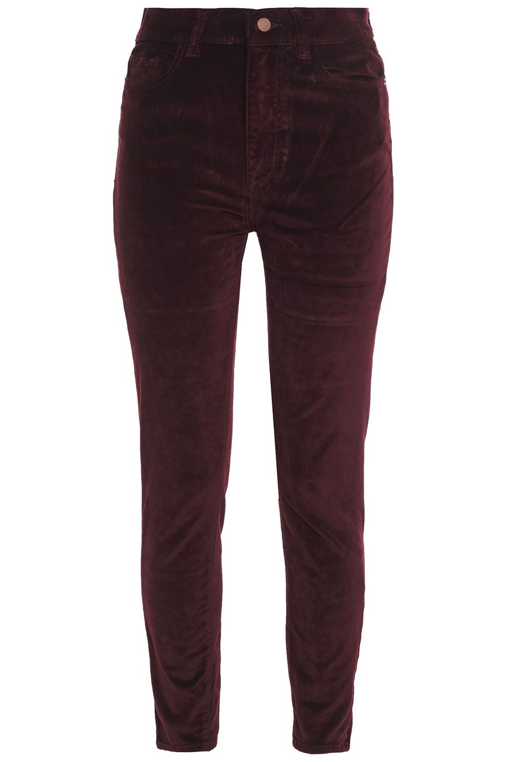 stretch velvet skinny jeans