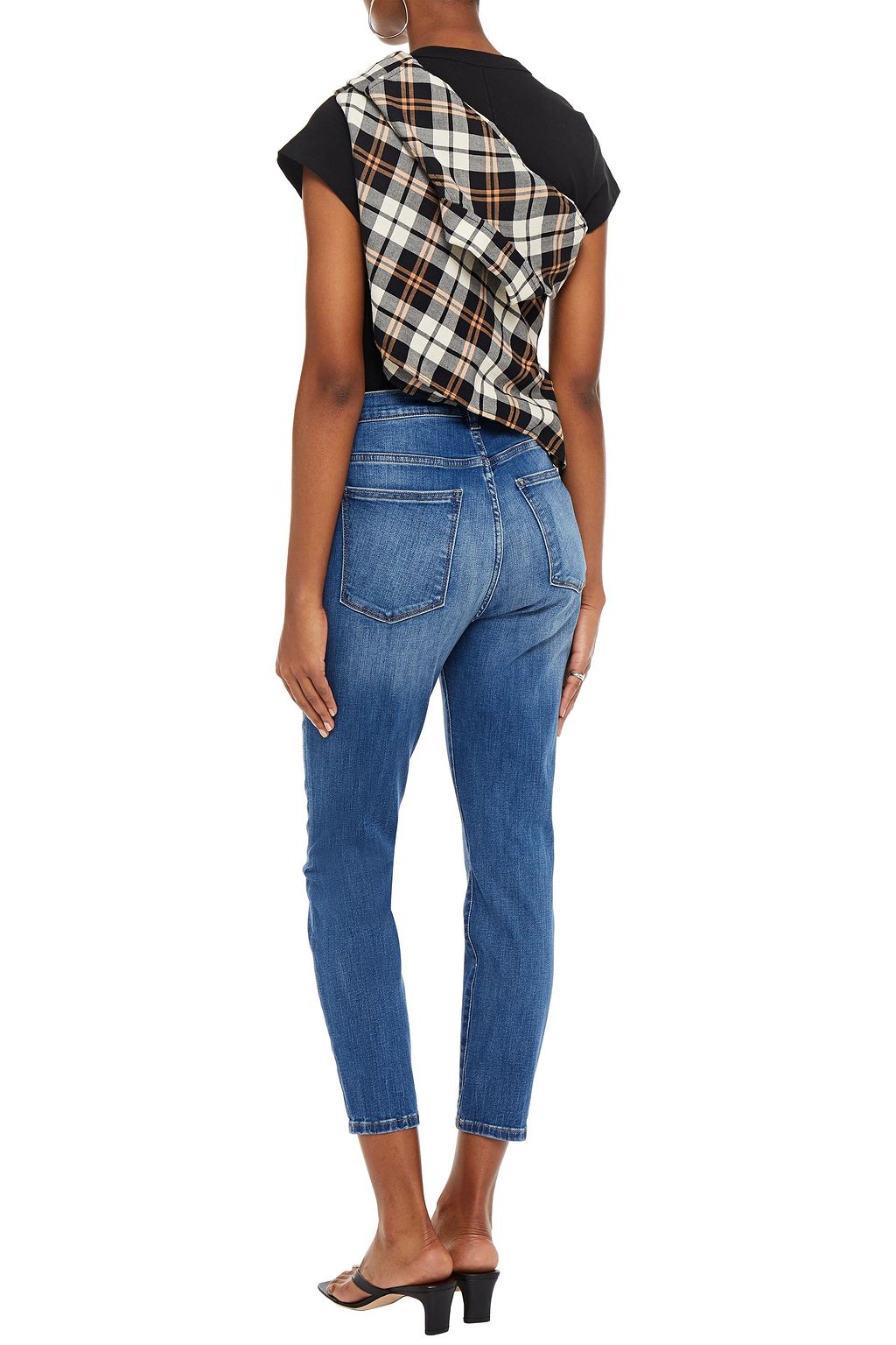 DL1961 Chrissy cropped high-rise skinny jeans